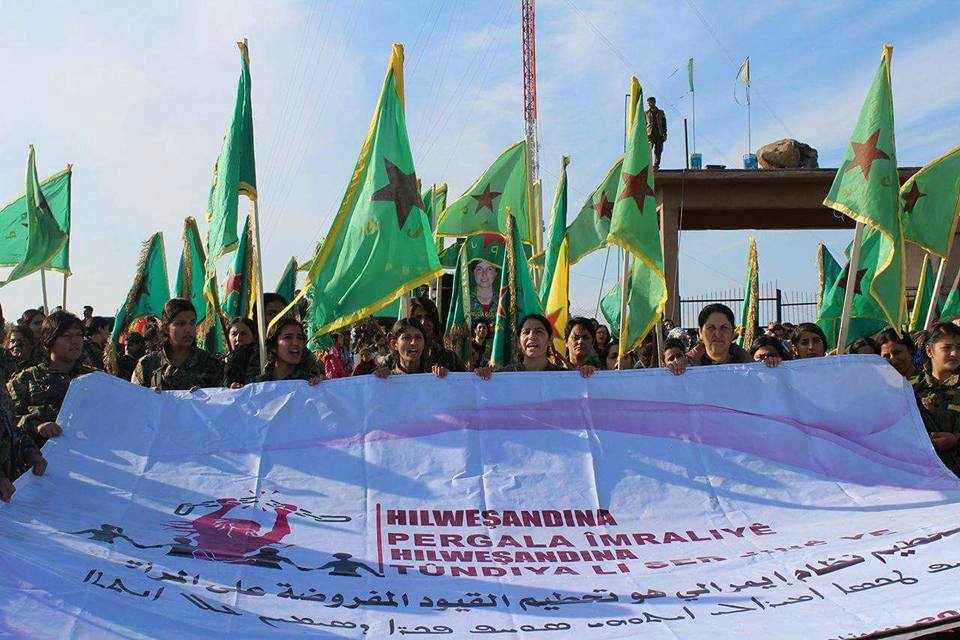 Thousands of people from Al-Jazera Canton took part in a march in Karajug for the International Day for the Elimination of Violence Against Women .