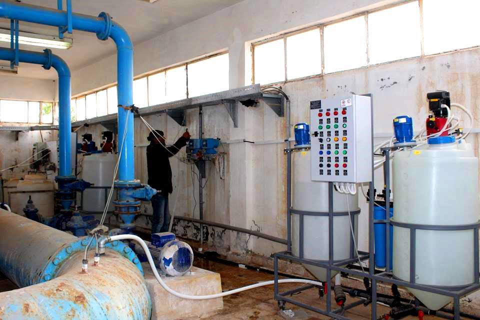 Derik Water Department ( two sterilizers are put in service in Safan Dam Station )