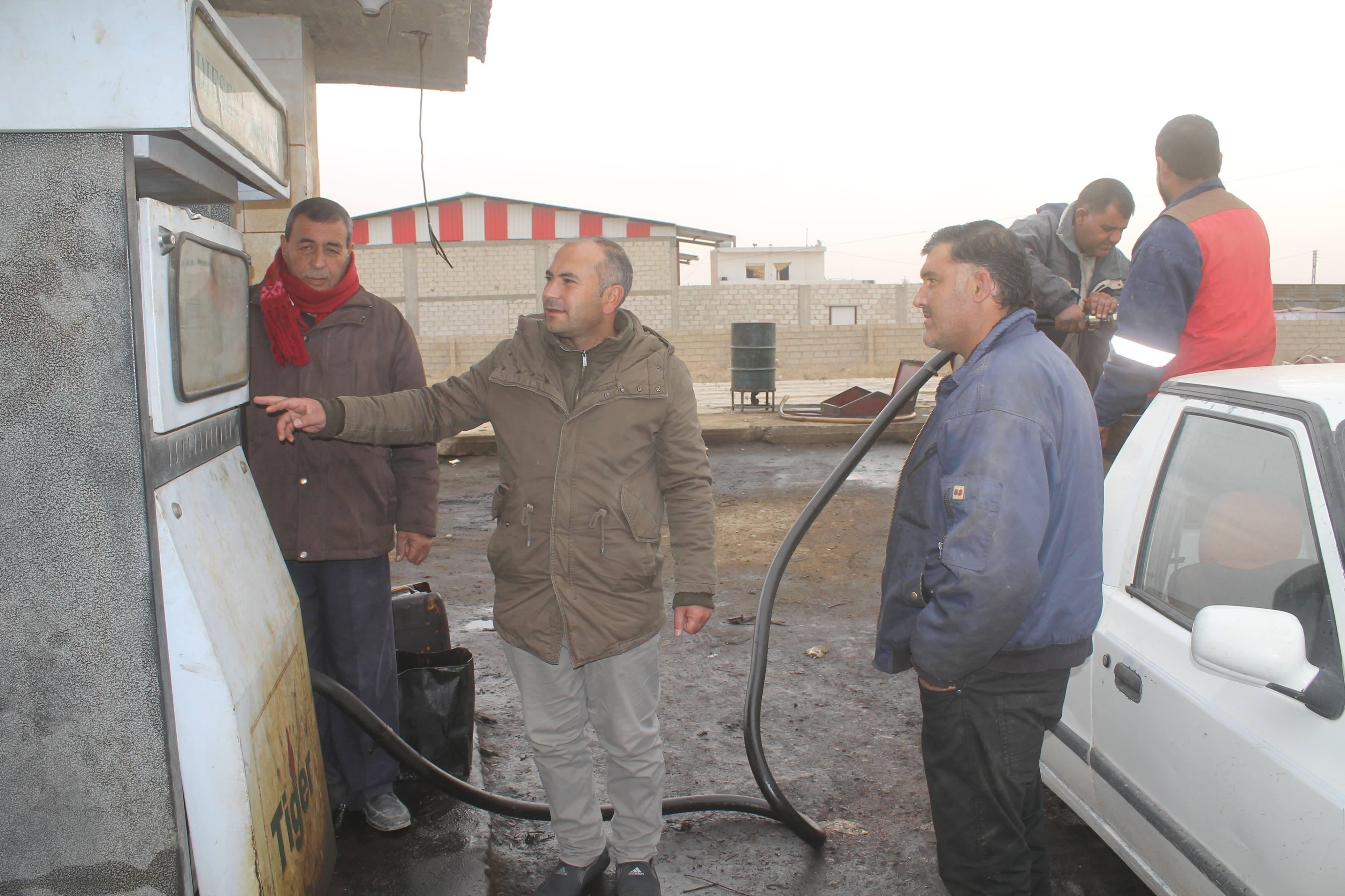 Al-Hasaka Municipality sets the counters in the gas stations…..