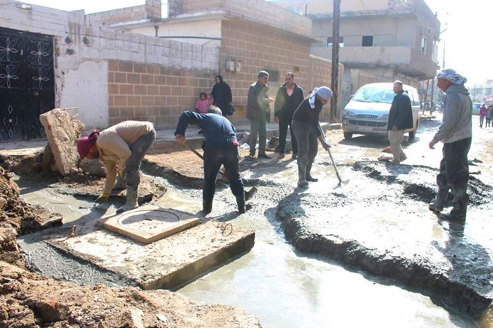 Finishing the last stages repairing the collapse which resulted from cavitation problem in Serykanye .
